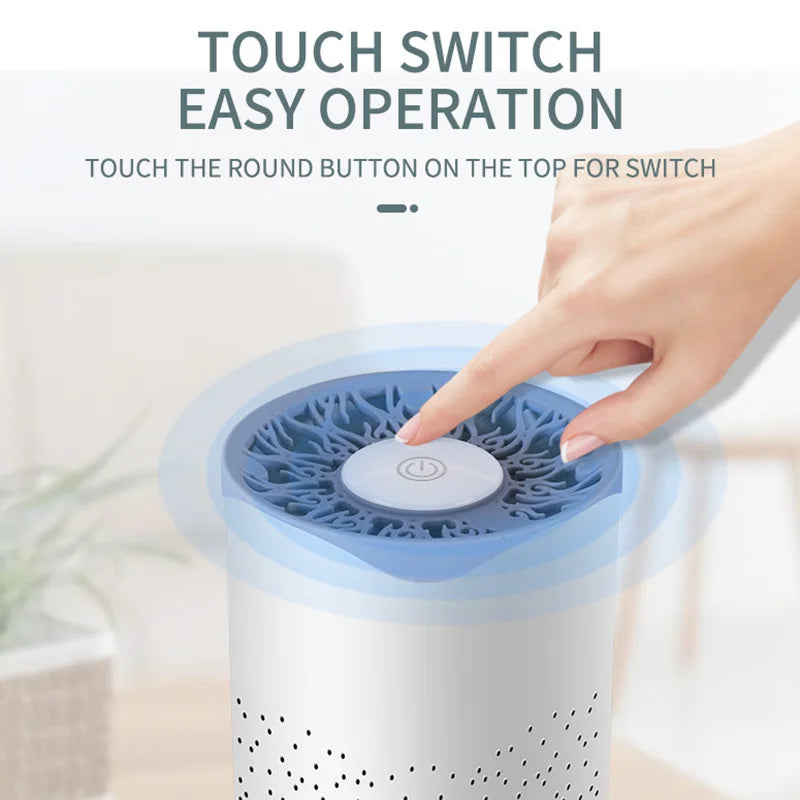 Mini Plug-In Negative Ion Air Purifier – Compact Odor & Dust Freshener