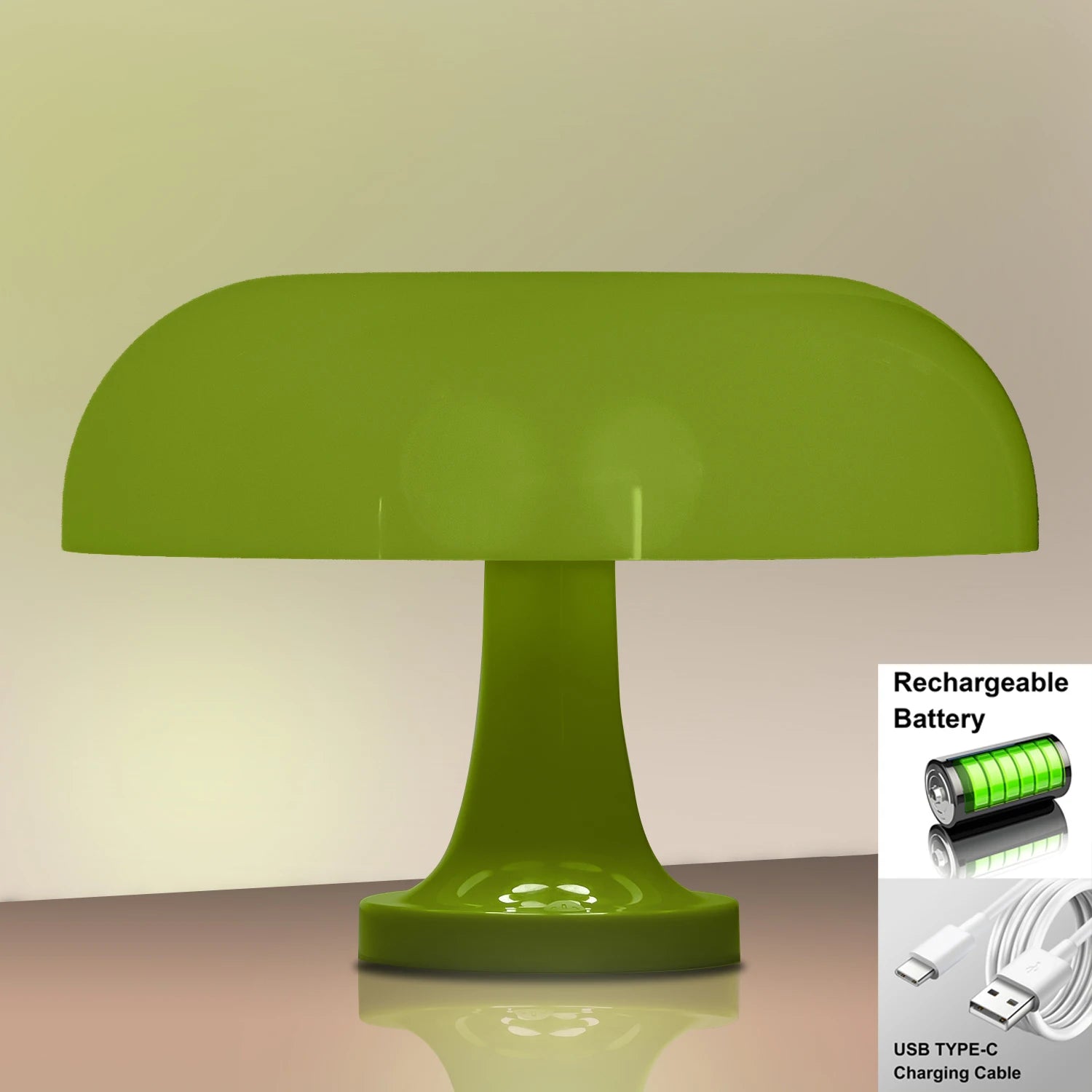 Modern Bauhaus Table Lamp – Classic Mushroom Bedside Lamp