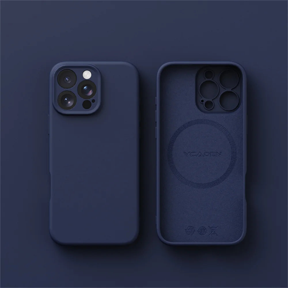 Luxury MagSafe Silicone Case – Smooth iPhone Cover