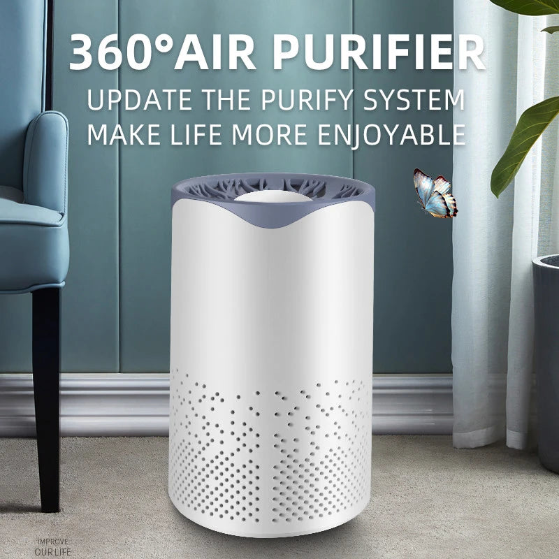 Mini Plug-In Negative Ion Air Purifier – Compact Odor & Dust Freshener