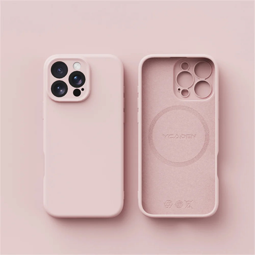 Luxury MagSafe Silicone Case – Smooth iPhone Cover