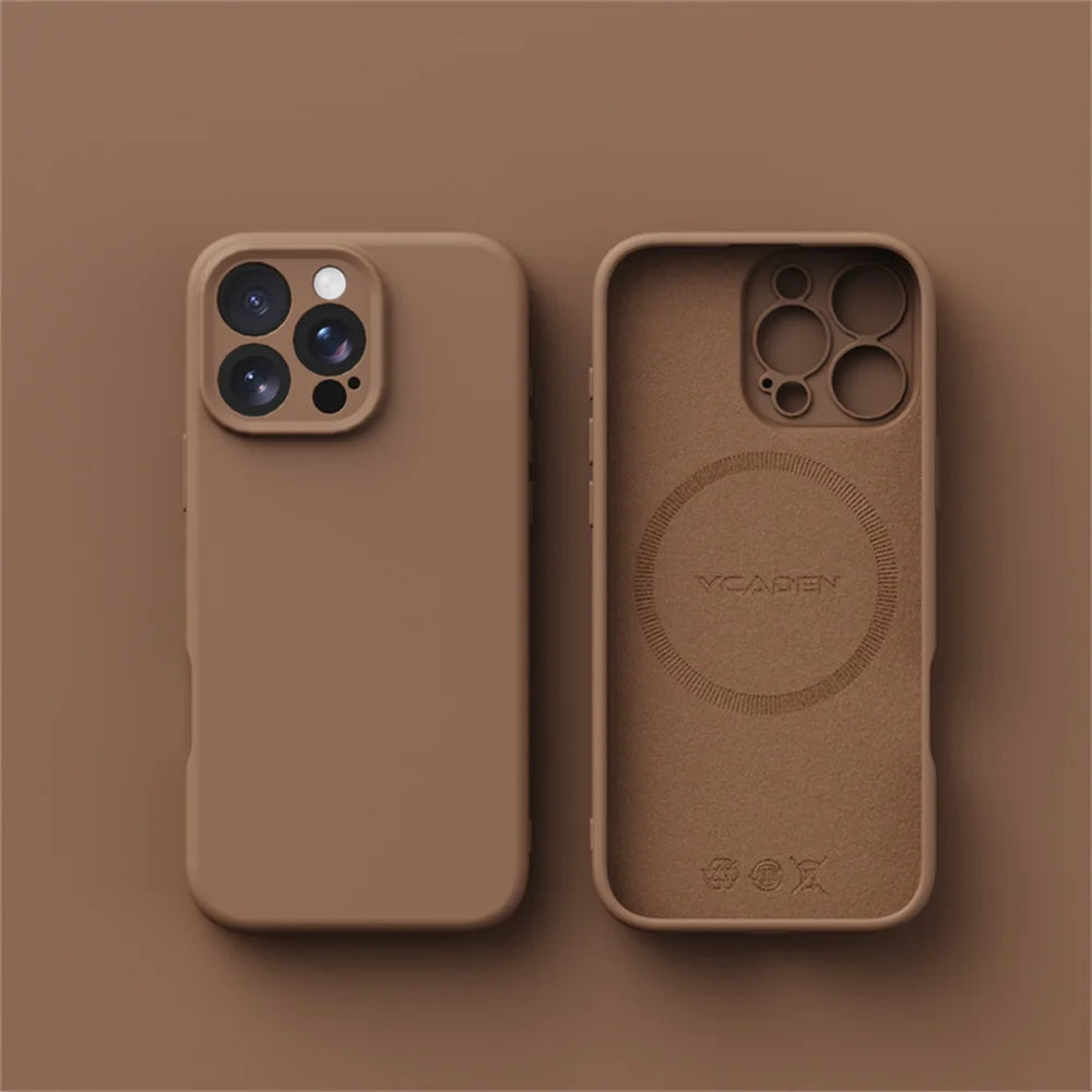 Luxury MagSafe Silicone Case – Smooth iPhone Cover