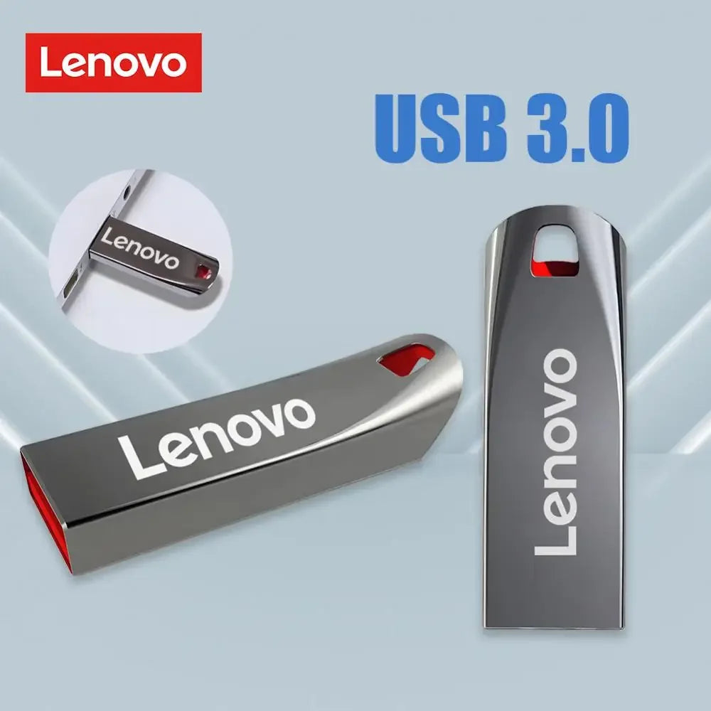 Lenovo USB 3.0 Flash Drive – 2TB/1TB/512GB Waterproof Metal Storage