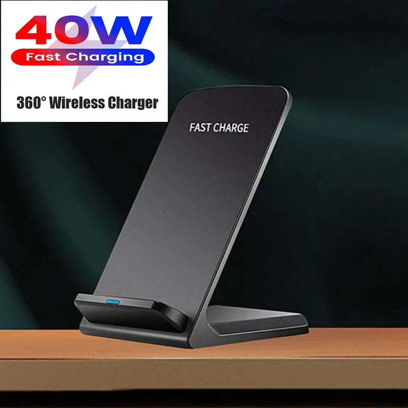 40W Qi Wireless Charger – Ultra-Fast Charging for iPhone & Xiaomi