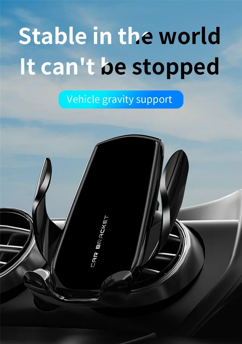 VIKEFON New Mirror Car Mobile Phone Holder Car Navigation Gravity Induction Support Clip-type Air Outlet Vehicle Bracket Mount