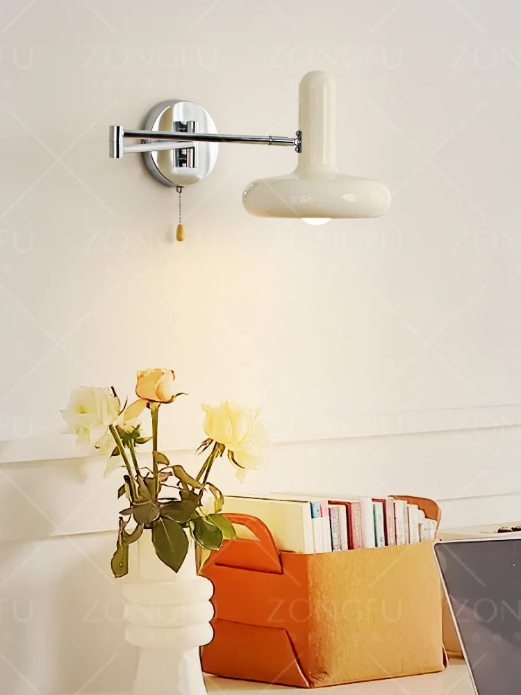 Retractable LED Wall Lamp – Sliding Bedside Lamp