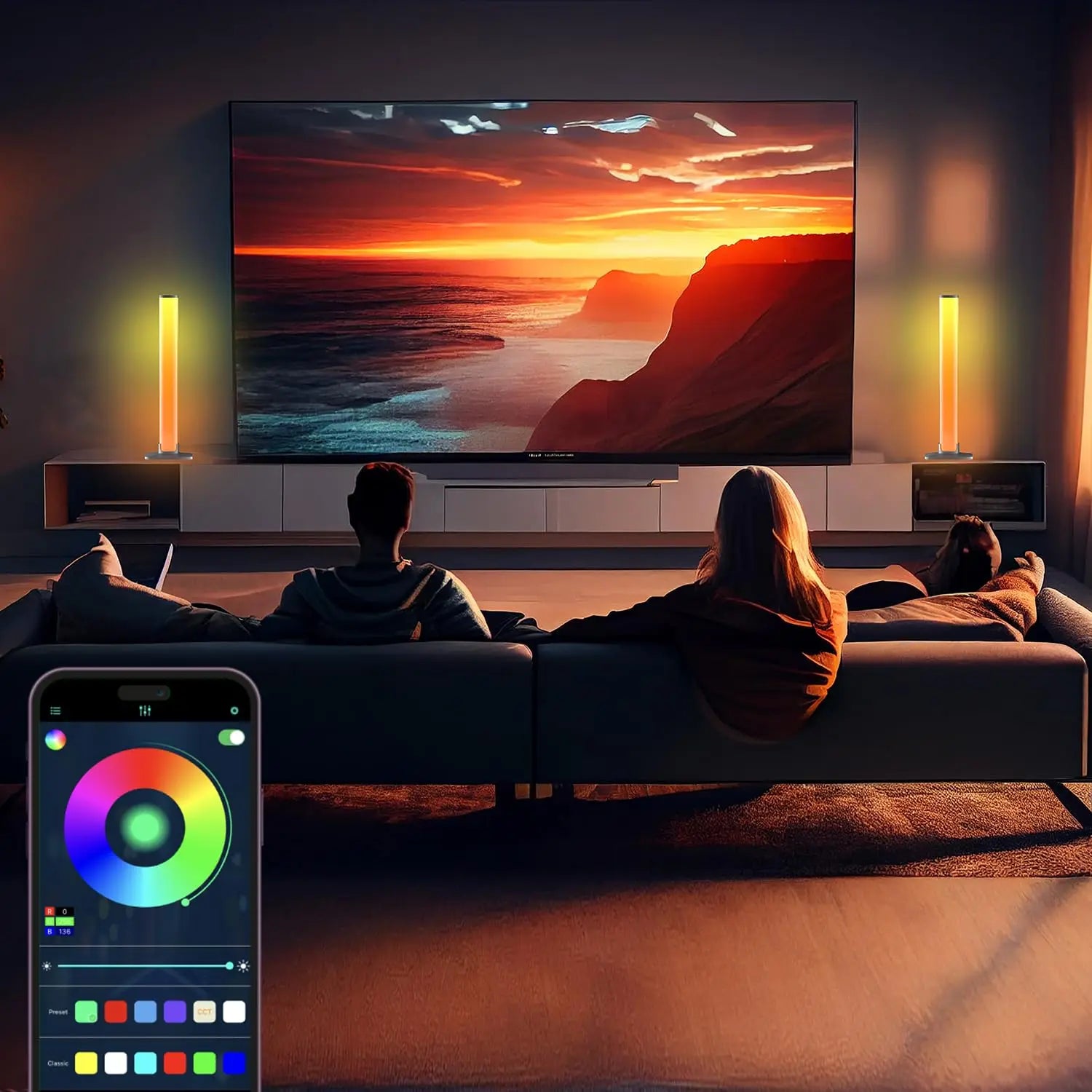 RGB LED Light Bar for Room & Gaming