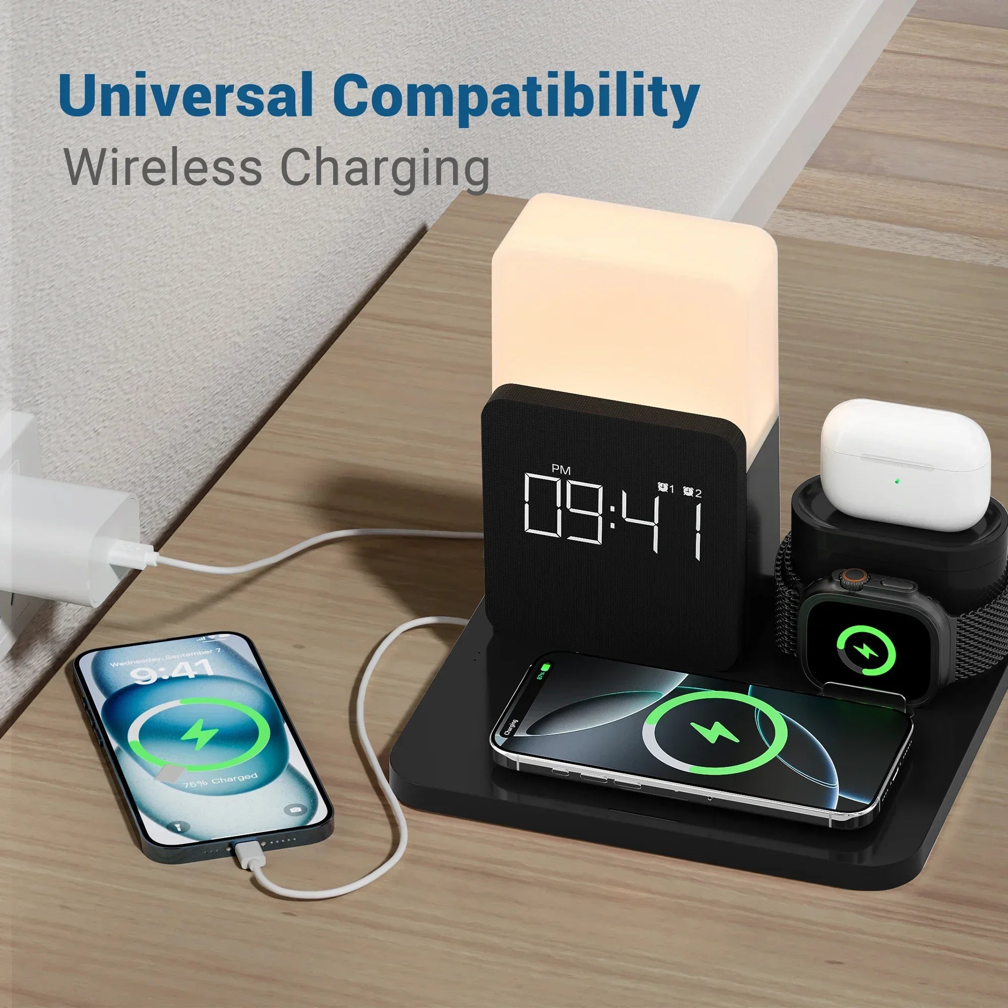 Magnetic Wireless Charging Dock – Fast Desktop Charger for Smartphones