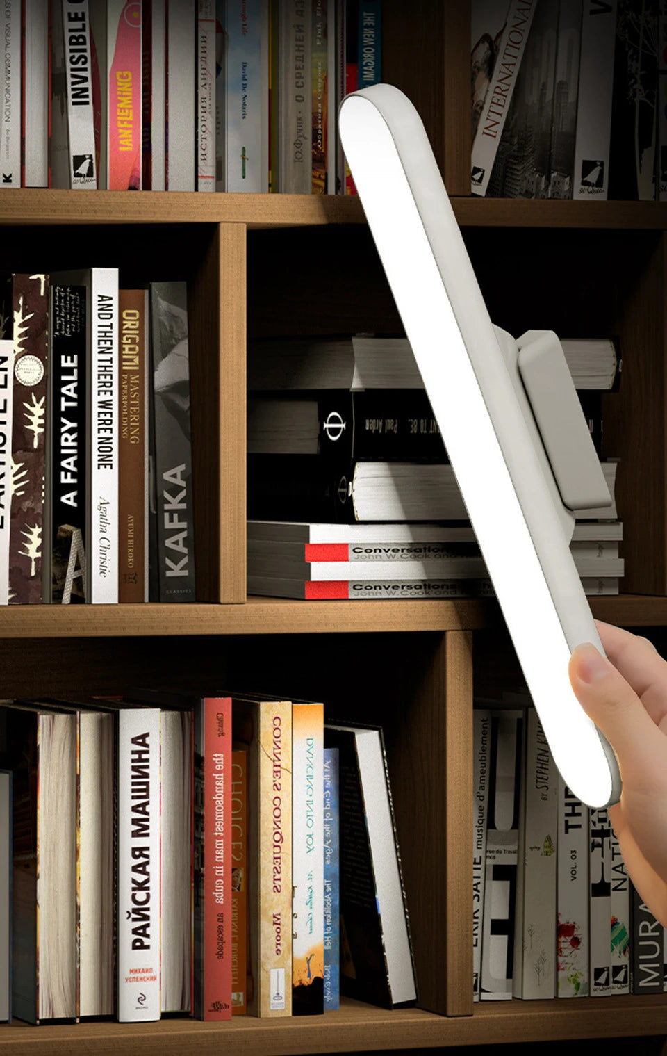Magnetic LED Table Lamp – USB Rechargeable, 3 Color Dimmable Reading Light