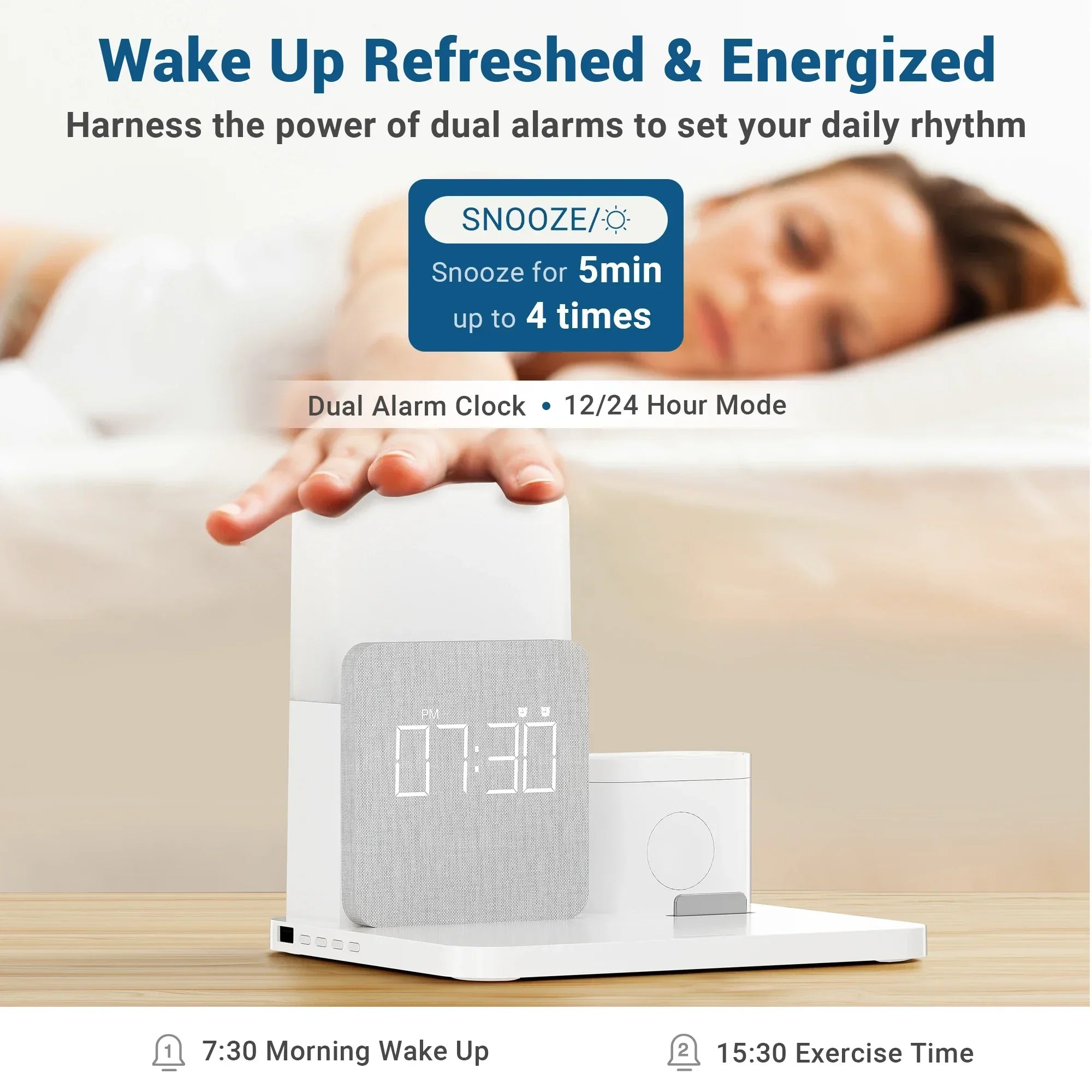 Magnetic Wireless Charging Dock – Fast Desktop Charger for Smartphones