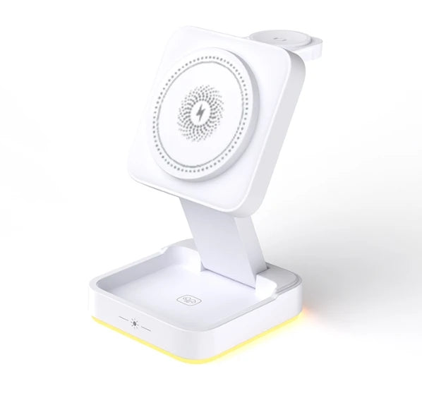 3-in-1 Foldable Wireless Charger – High-Power 30W