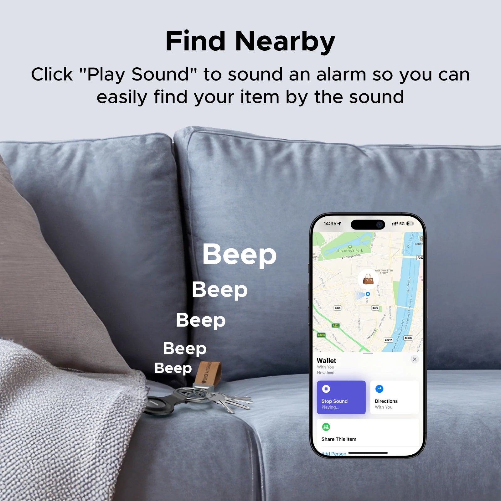 UGREEN Apple Find My SmartTag Tracker