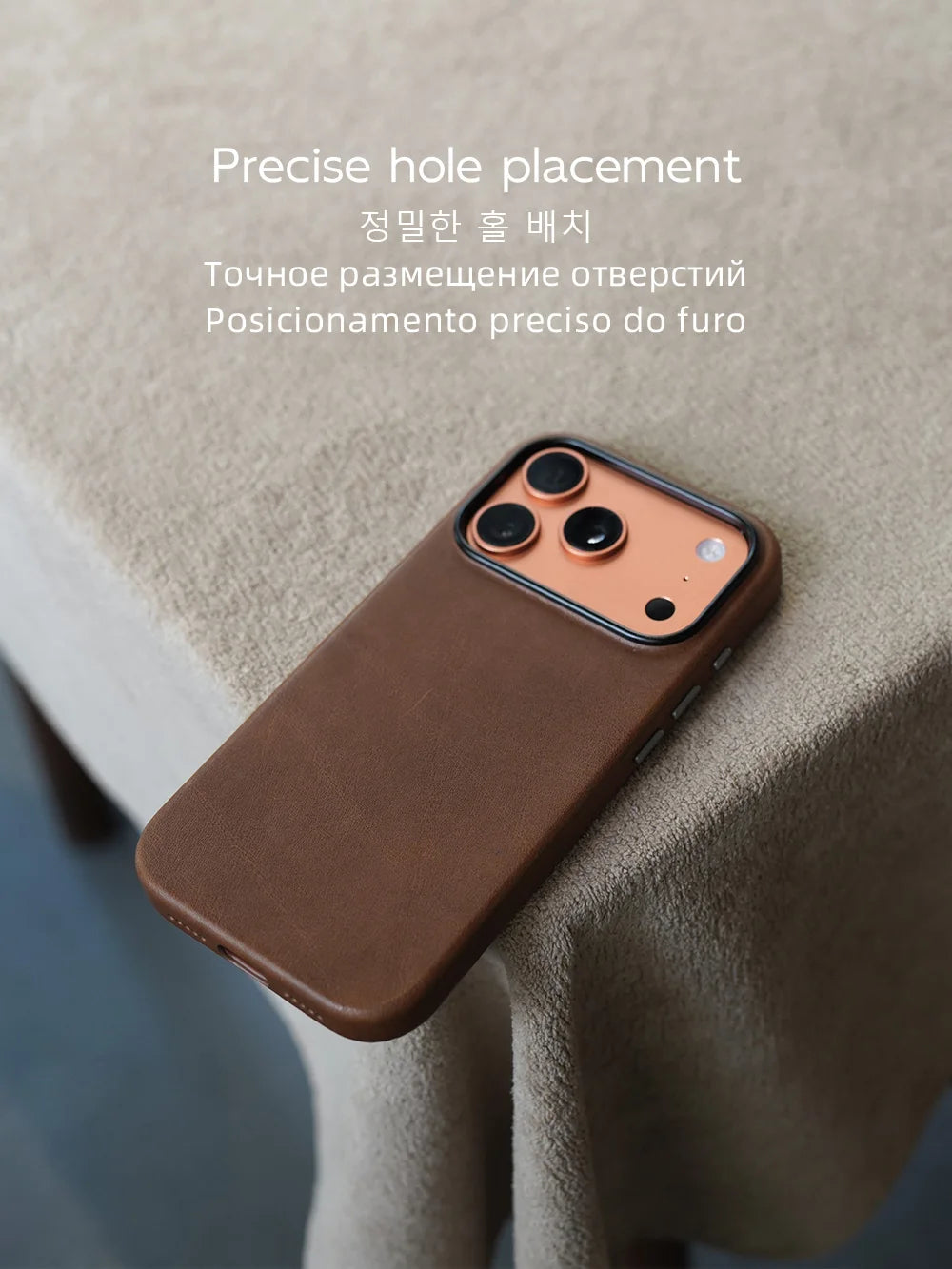 YMW Magnetic Genuine Leather MagSafe Case for iPhone 14–17 Series