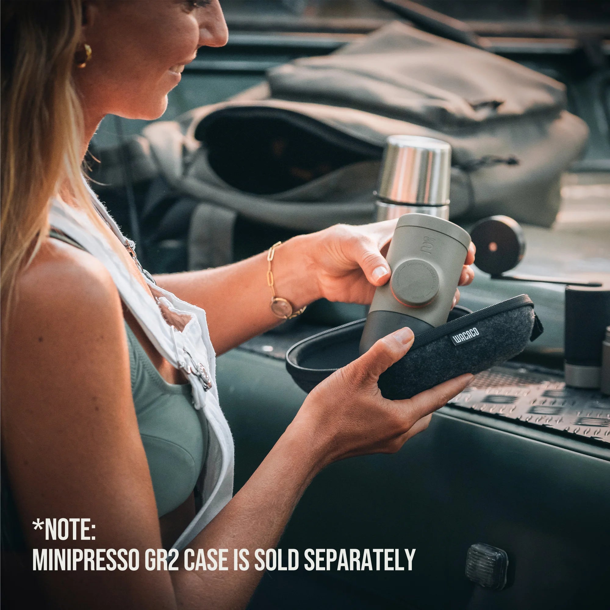 WACACO Minipresso GR2 – Portable Espresso Maker for Outdoor Use, Ground Coffee