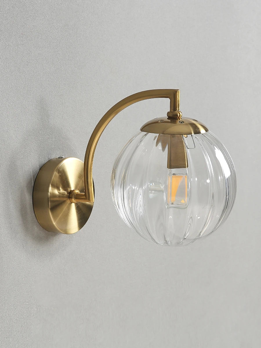 LED Wall Sconce – Minimalist Glass Lamp for Home