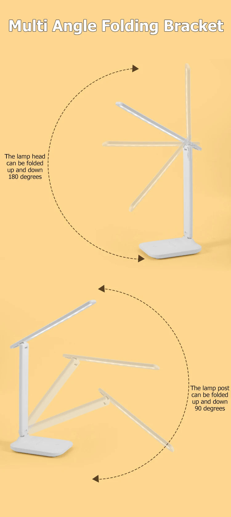 Foldable USB Desk Lamp – Reading & Study Night Light