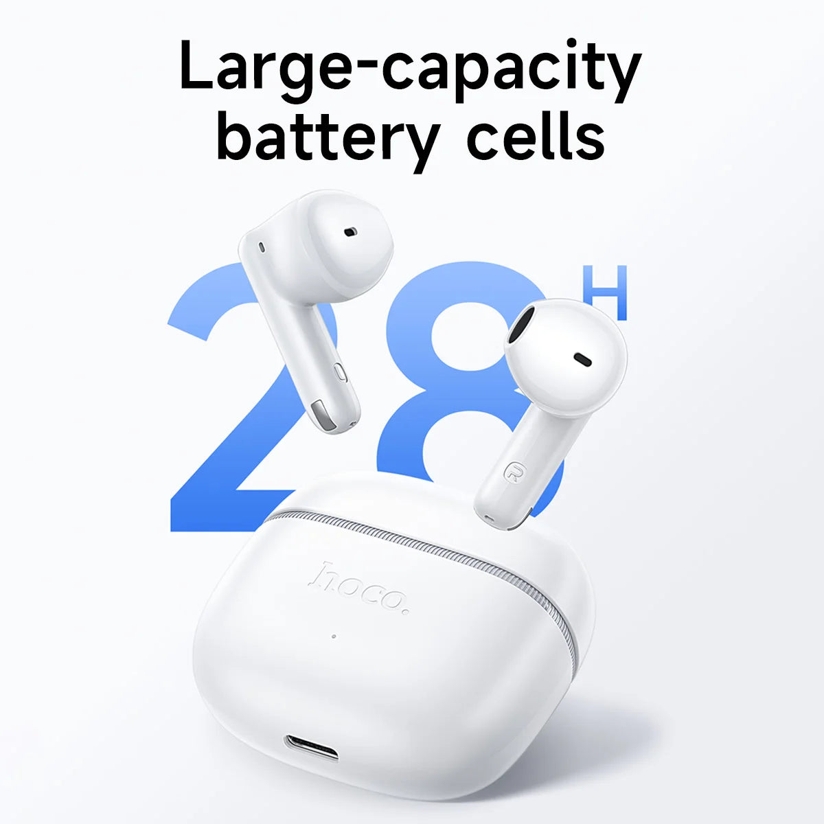 HOCO EQ28 TWS Wireless Earphones – Bluetooth HiFi Bass Earbuds with Microphone