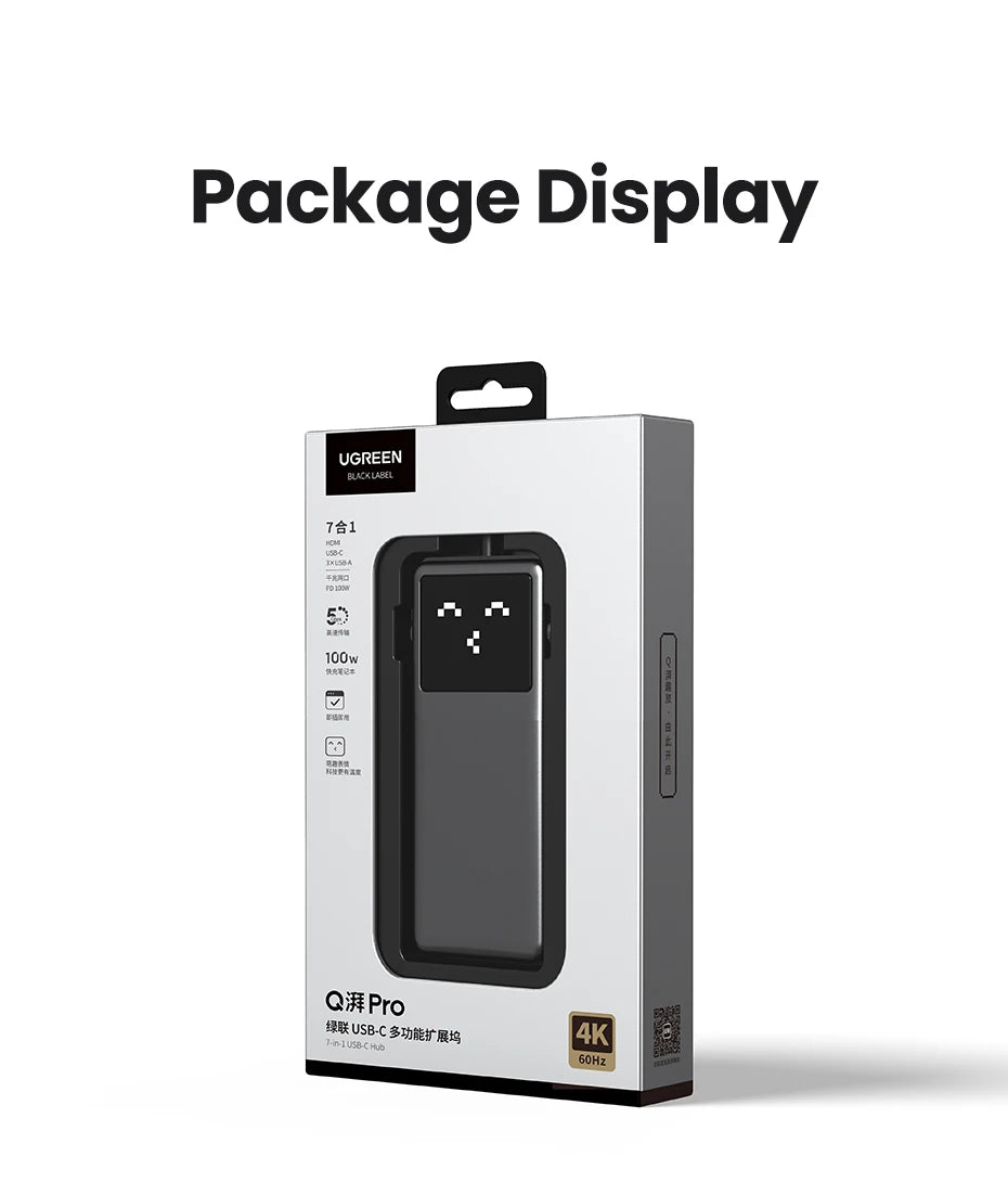 UGREEN Laptop USB-C Hub – 4K HDMI, Gigabit Ethernet, Fast Charging PD
