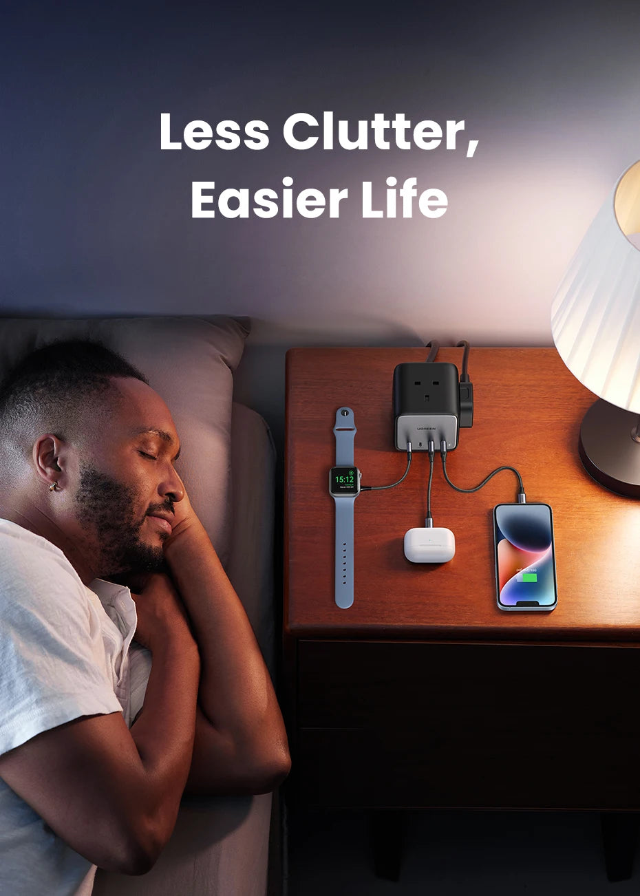UGREEN USB-C Charging Station – 65W GaN for Laptop & Phone