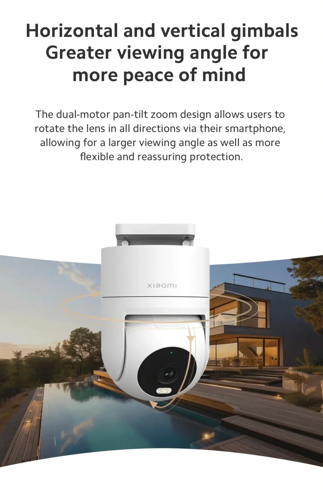 Xiaomi 2.5K HD Security Camera – Outdoor, Full-Color Night Vision, Sound & Light Alarm