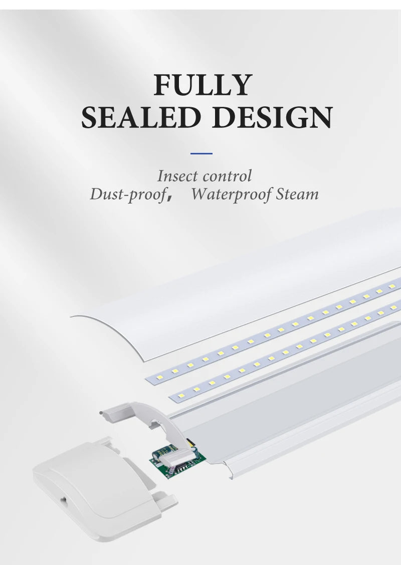 LED Tube Light with Switch – Wired Lighting Strip (10W / 20W Options)