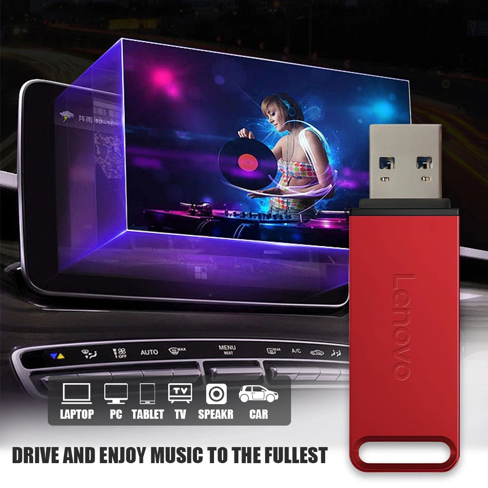 Lenovo 64TB USB 3.0 Flash Drive – Waterproof, High-Speed File Transfer