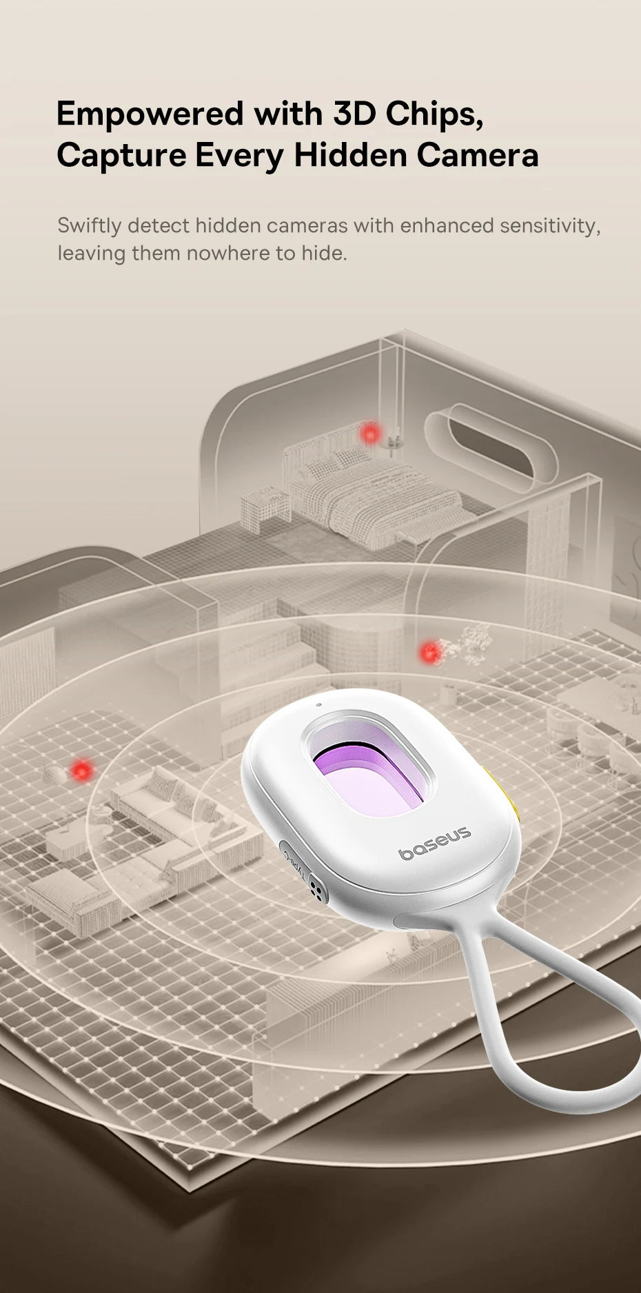 Baseus Anti-Spy Hidden Camera Detector