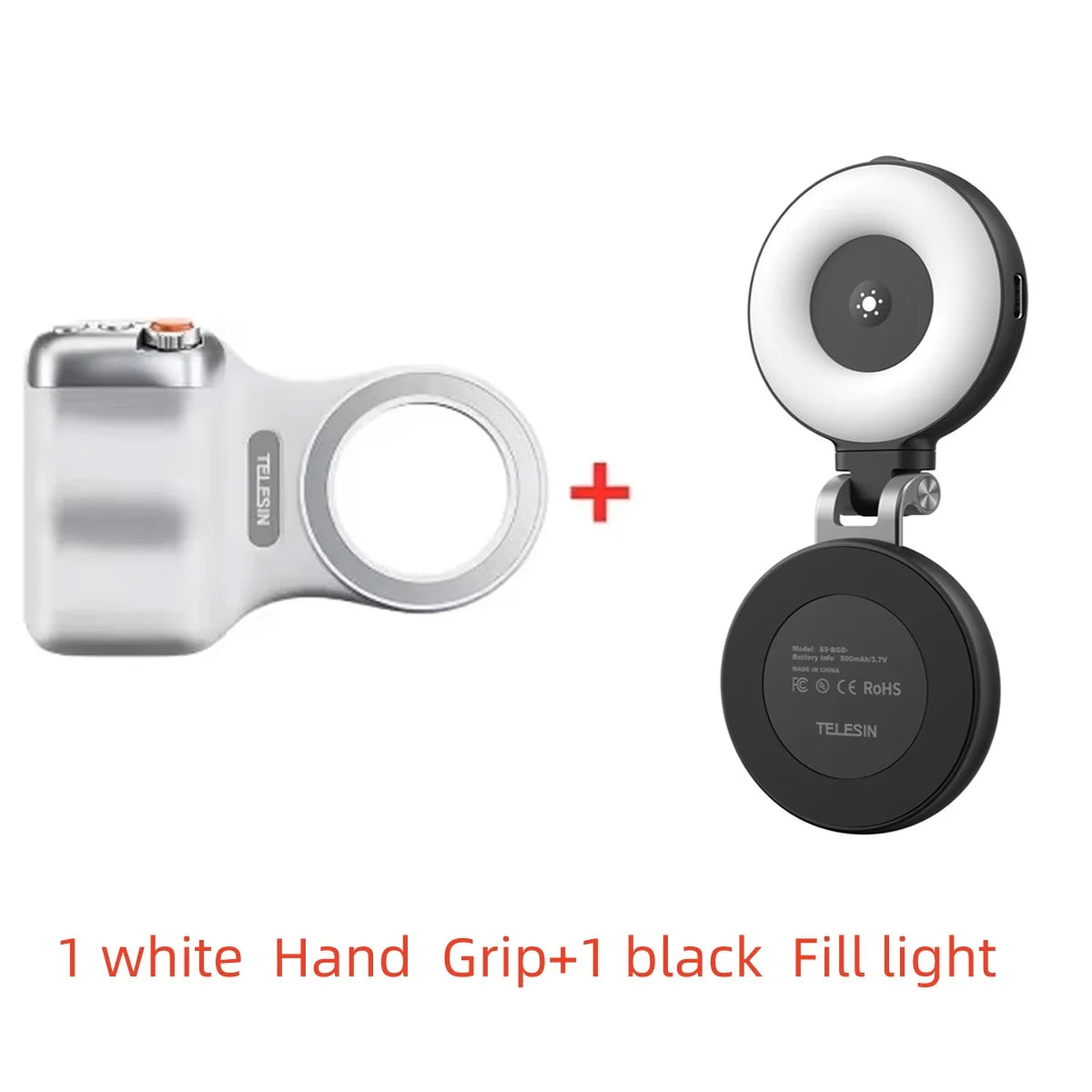 TELESIN Magnetic Camera Hand Grip – Phone Holder with Remote