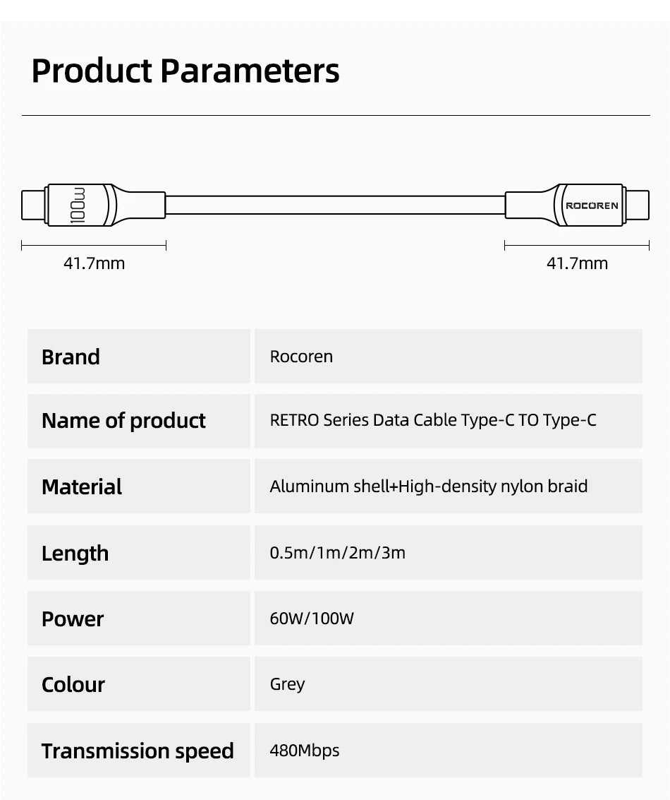 USB-C to USB-C 240W Cable – 2m PD 3.1 Fast Charger