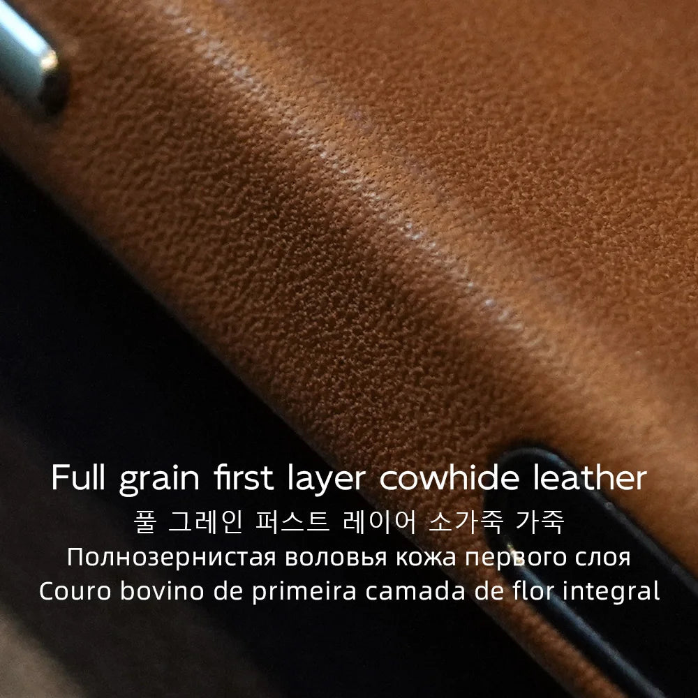YMW Magnetic Genuine Leather MagSafe Case for iPhone 14–17 Series