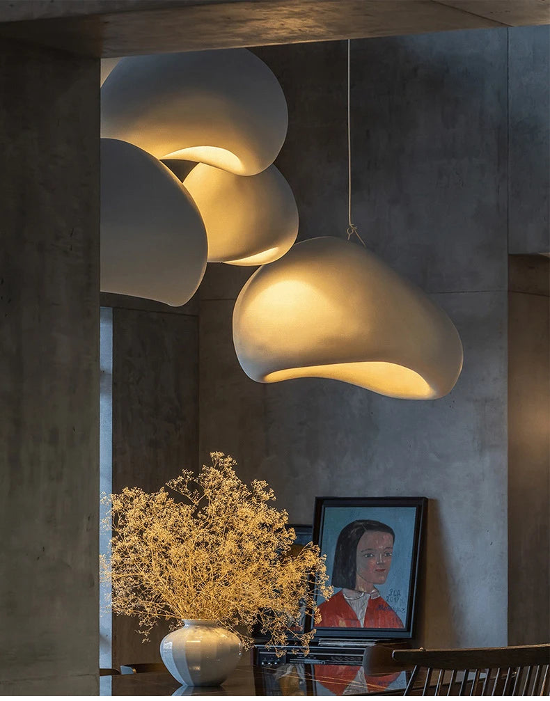 Nordic Wabi Sabi LED Pendant – Modern Ceiling Light for Home