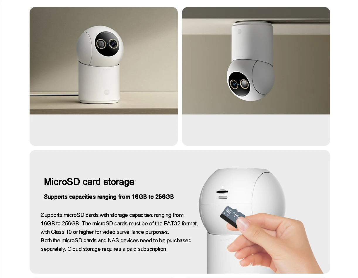 Xiaomi Smart Camera 4 9X Zoom Edition 8MP+5MP Dual Cameras f/1.6 ISP Large Aperture 4K Image Sensor AI Humanoid Pet Detection