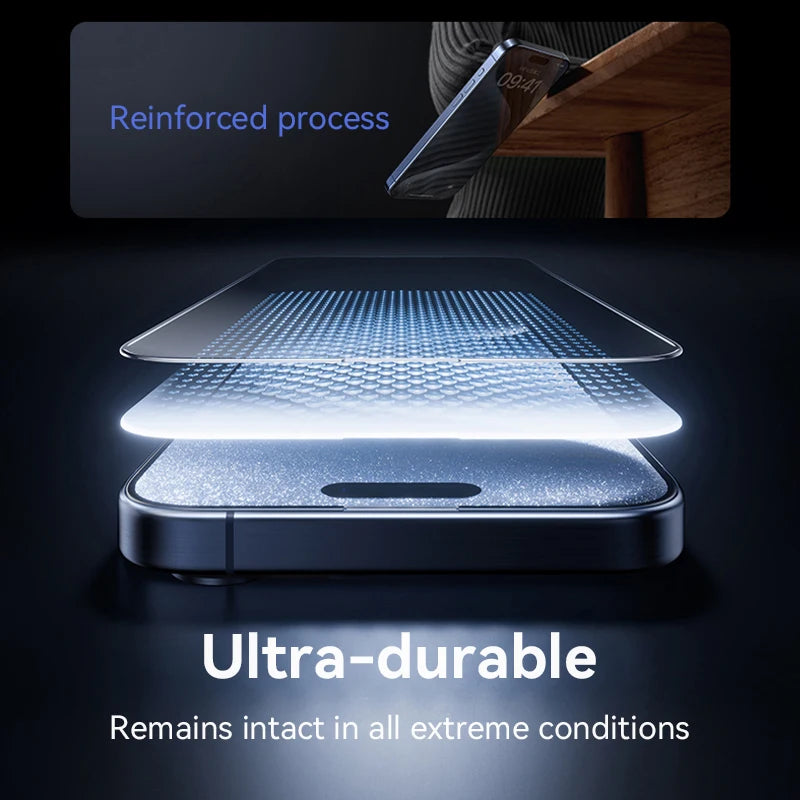 JOYROOM Full Screen Tempered Glass Protector – Fits iPhone 14-16 Series