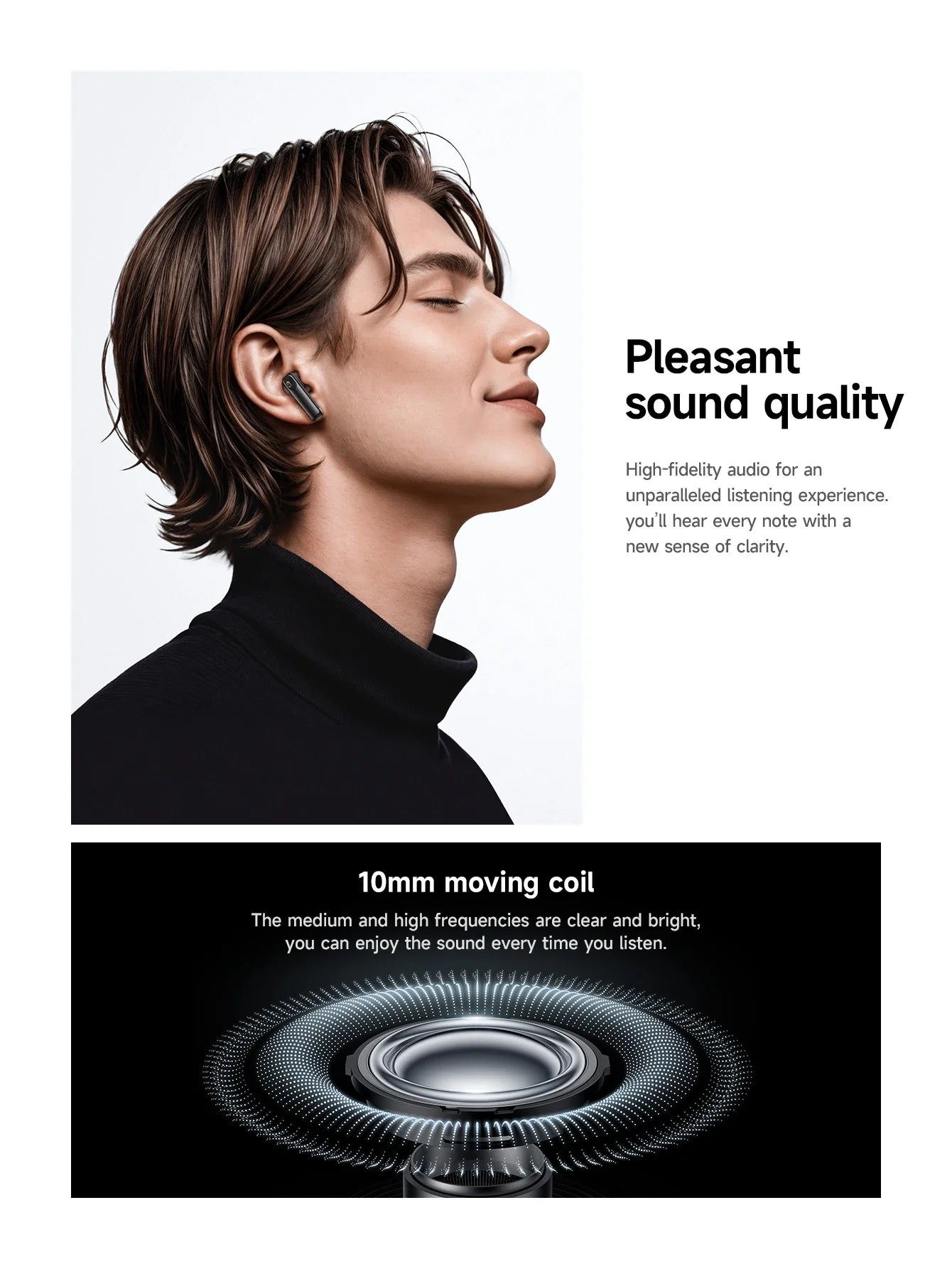 HOCO EQ27 AI ANC+ENC Bluetooth Earbuds – Smart Translation, HiFi Sound