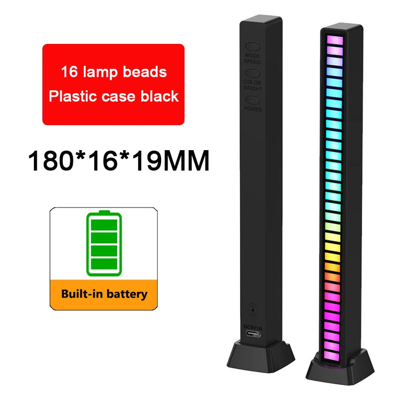 RGB LED Strip Desktop Light with Sound Control
