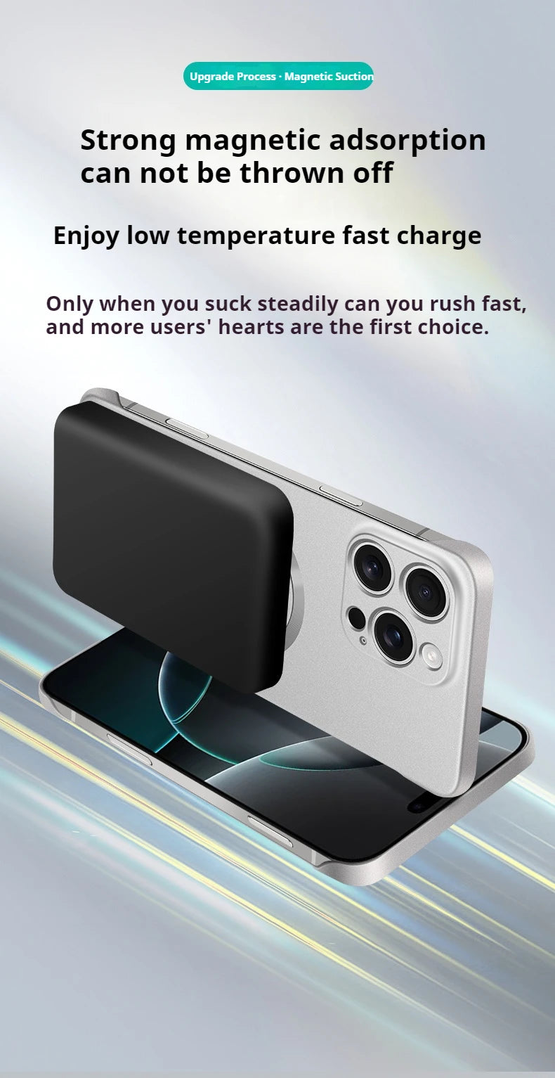 Ultra Slim Metallic Magsafe iPhone Case – Cooling Hard Cover