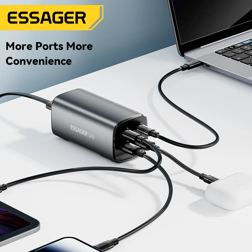 Essager PD & QC 100W USB-C Charger for Laptop & Phone