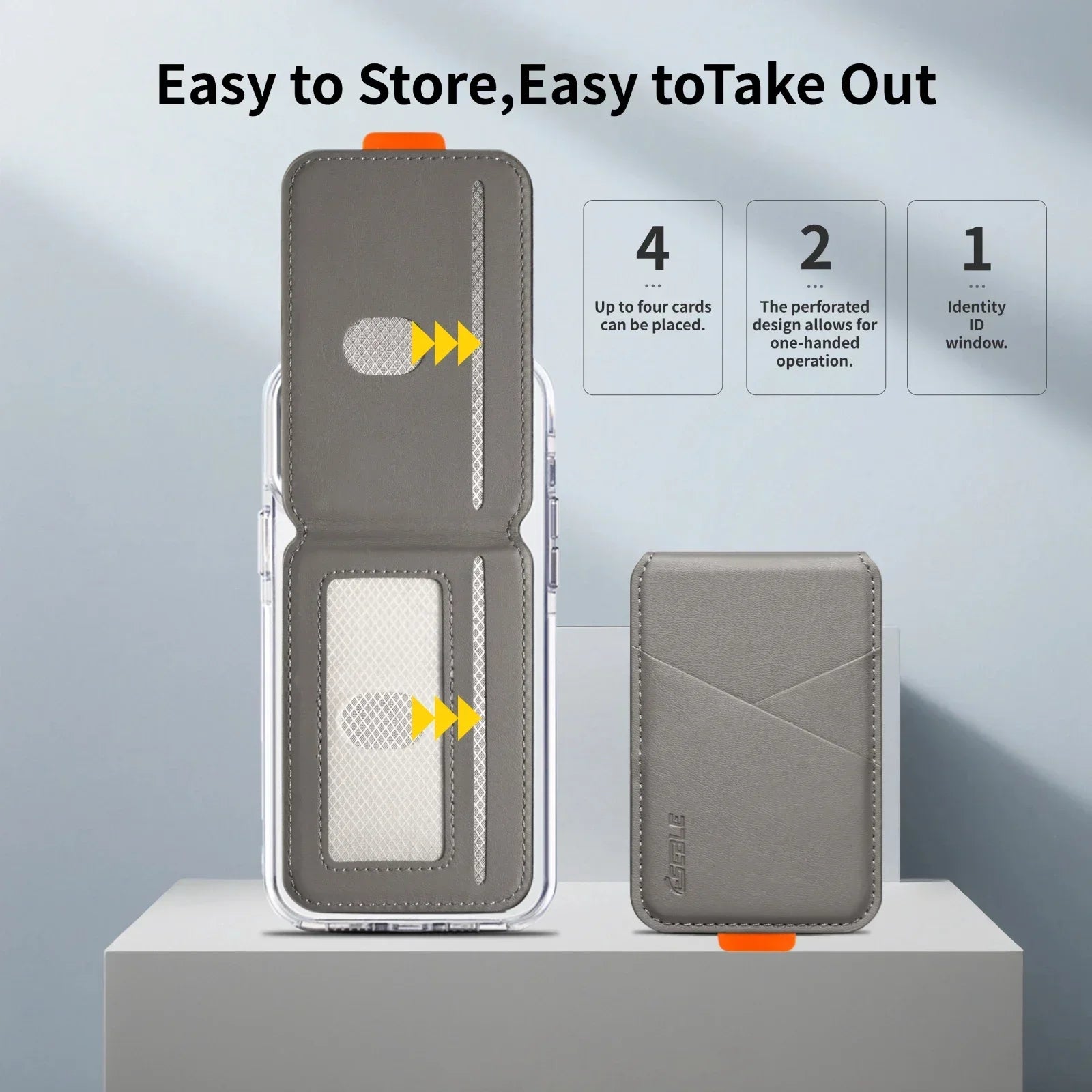 iPhone MagSafe Leather Card Holder – RFID Bank & ID Card Protector