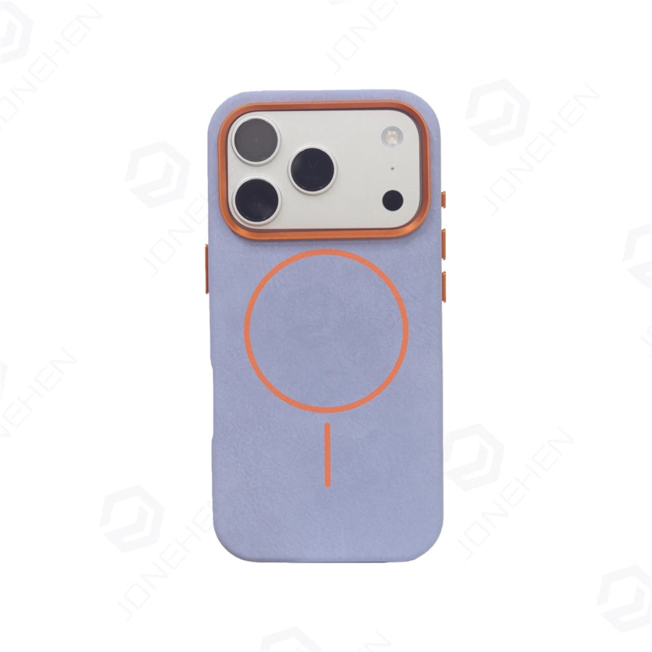 Business Matte Magnetic MagSafe Leather Case for iPhone 15–17 Series & 17 Air