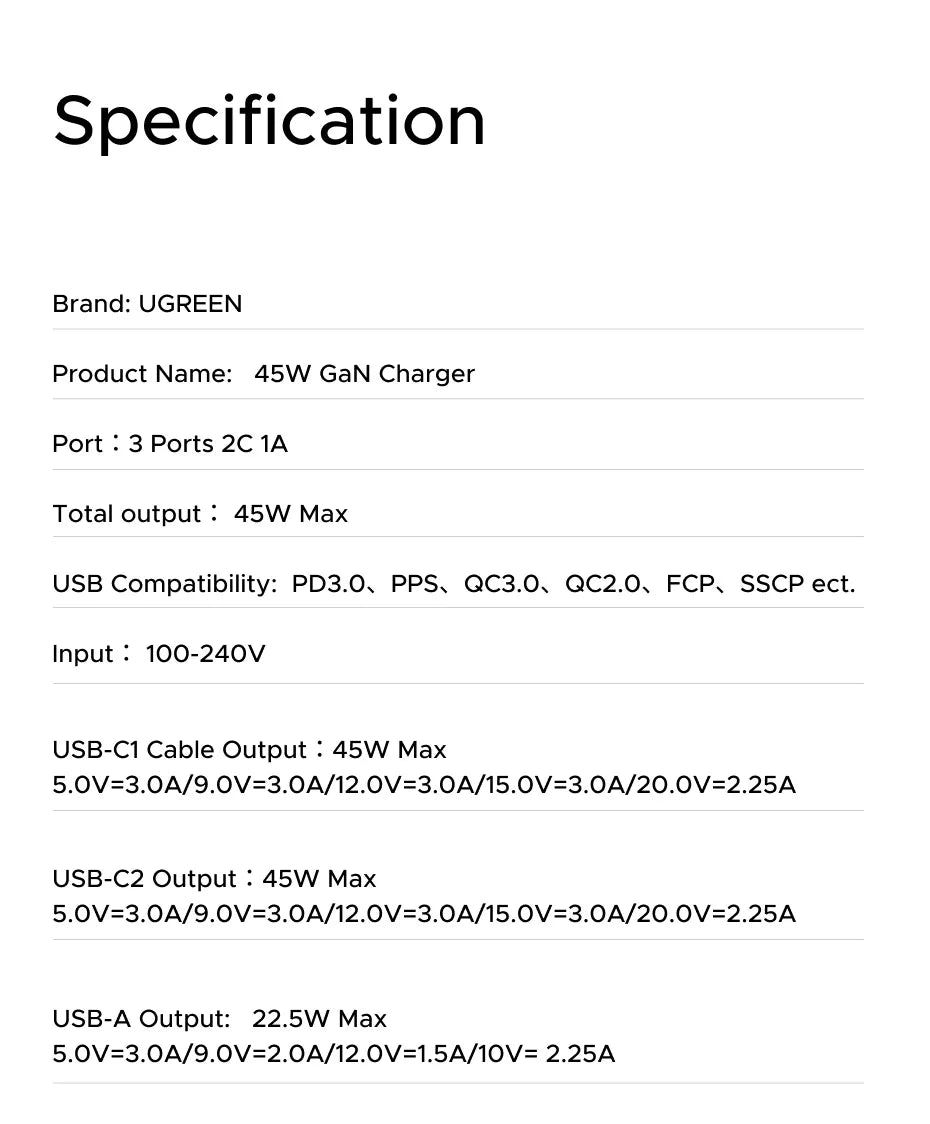 UGREEN PD 3.0 USB-C Retractable Charger – iPhone & MacBook