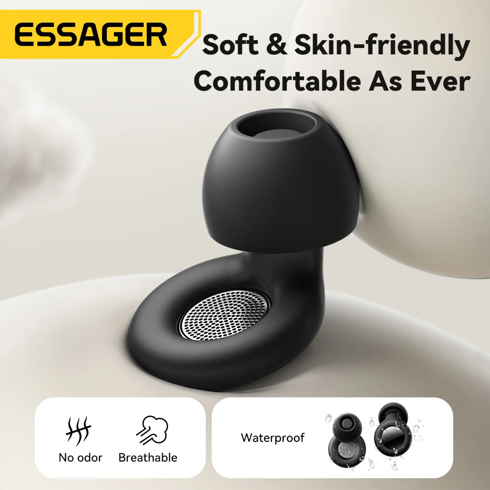 Essager Ear Plugs for Sleeping 49dB Noise Cancellin Reusable Silicone Earplug Hearing Protection for Concert Sleep Noise EarPlug