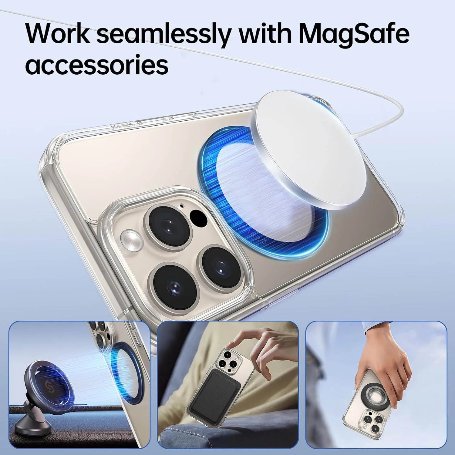 Foldable Magnetic Phone Holder – 360° Rotation