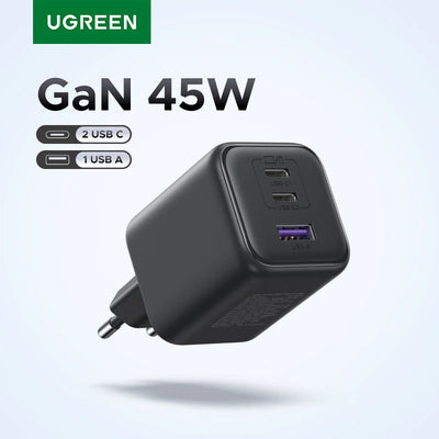 UGREEN GaN USB-C Fast Charger – PD 3.0 PPS Wall Charger (20W / 25W / 30W / 45W)