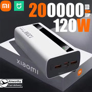 MIJIA 200000mAh Portable Charger – 120W Fast Power Bank for Phones