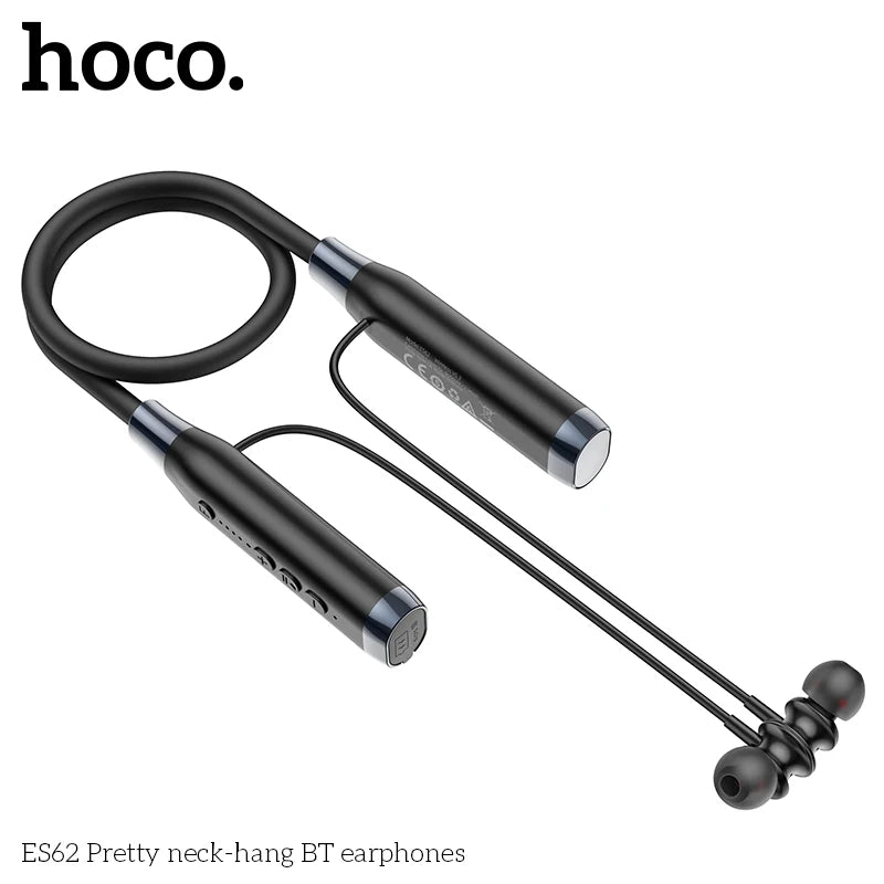 HOCO ES62 Neckband Earphones Bluetooth 5.3 Sport headsets Support TF card playback 120Hours Long battery life For Mobile Phone