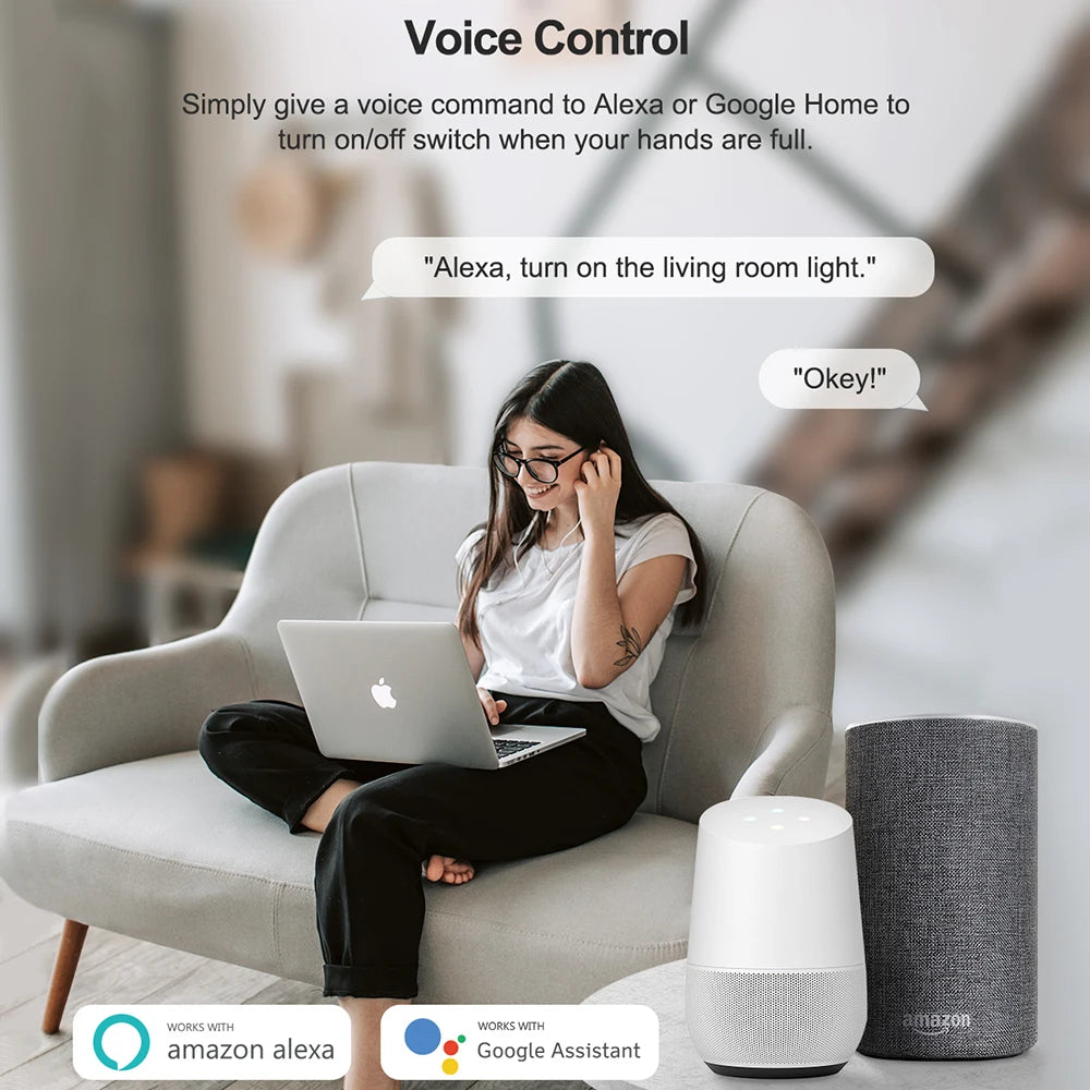 Tuya Smart WiFi Plug 16A with Power Monitoring – Alexa & Google