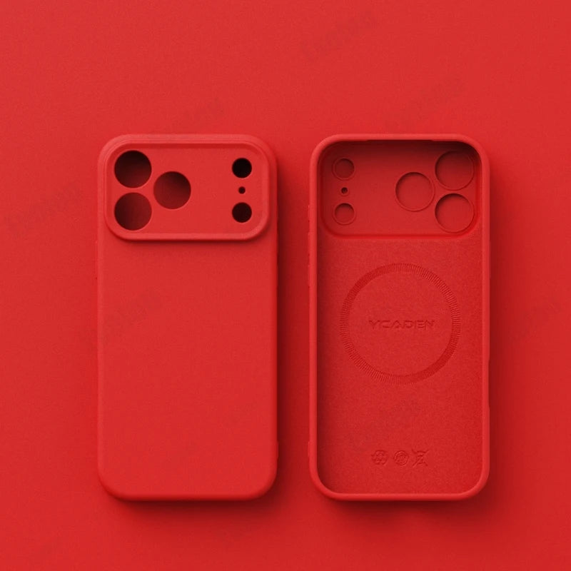 Matte Skin Liquid Silicone MagSafe Case – iPhone 17 / Pro / Pro Max / Air