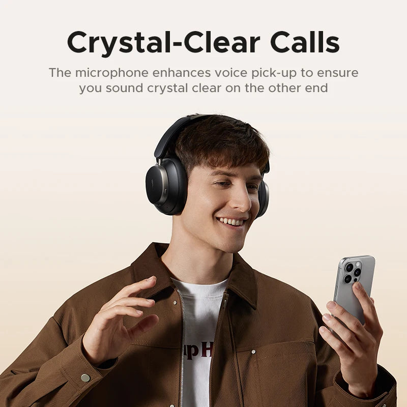UGREEN Studio Pro Hybrid Active Noise Cancelling Headphones 48dB ANC  APP Hi-Res LDAC Sound Bluetooth Earphones Headset