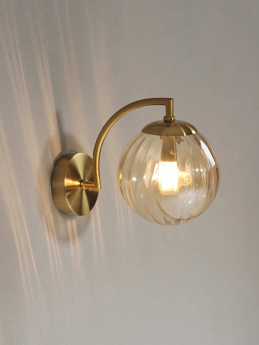 LED Wall Sconce – Minimalist Glass Lamp for Home