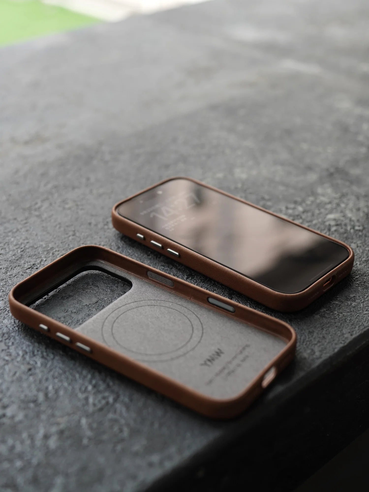 YMW Magnetic Genuine Leather MagSafe Case for iPhone 14–17 Series